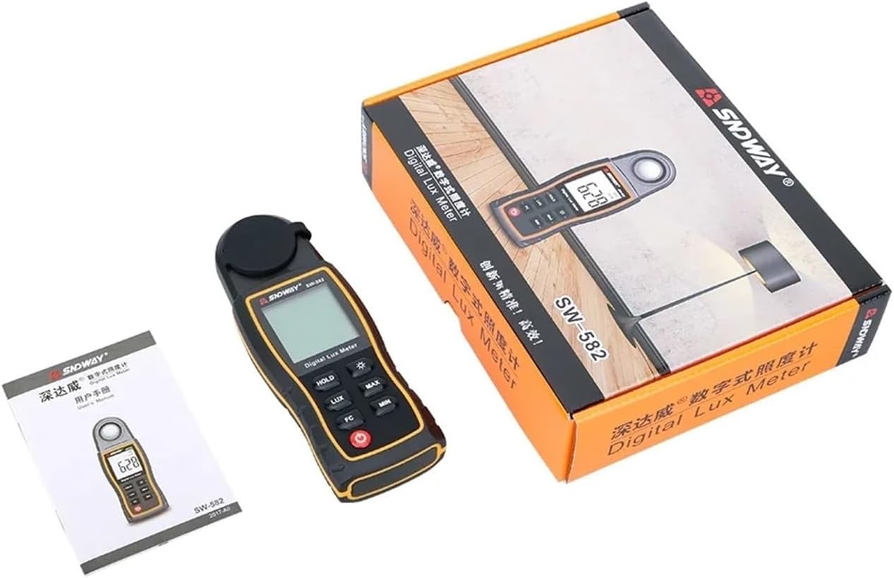 デジタル照度計 Lux/FC メーター 写真撮影用光度計 ルミノメーター フォトメーター ハンドヘルド分光計 イルミノメーター 20