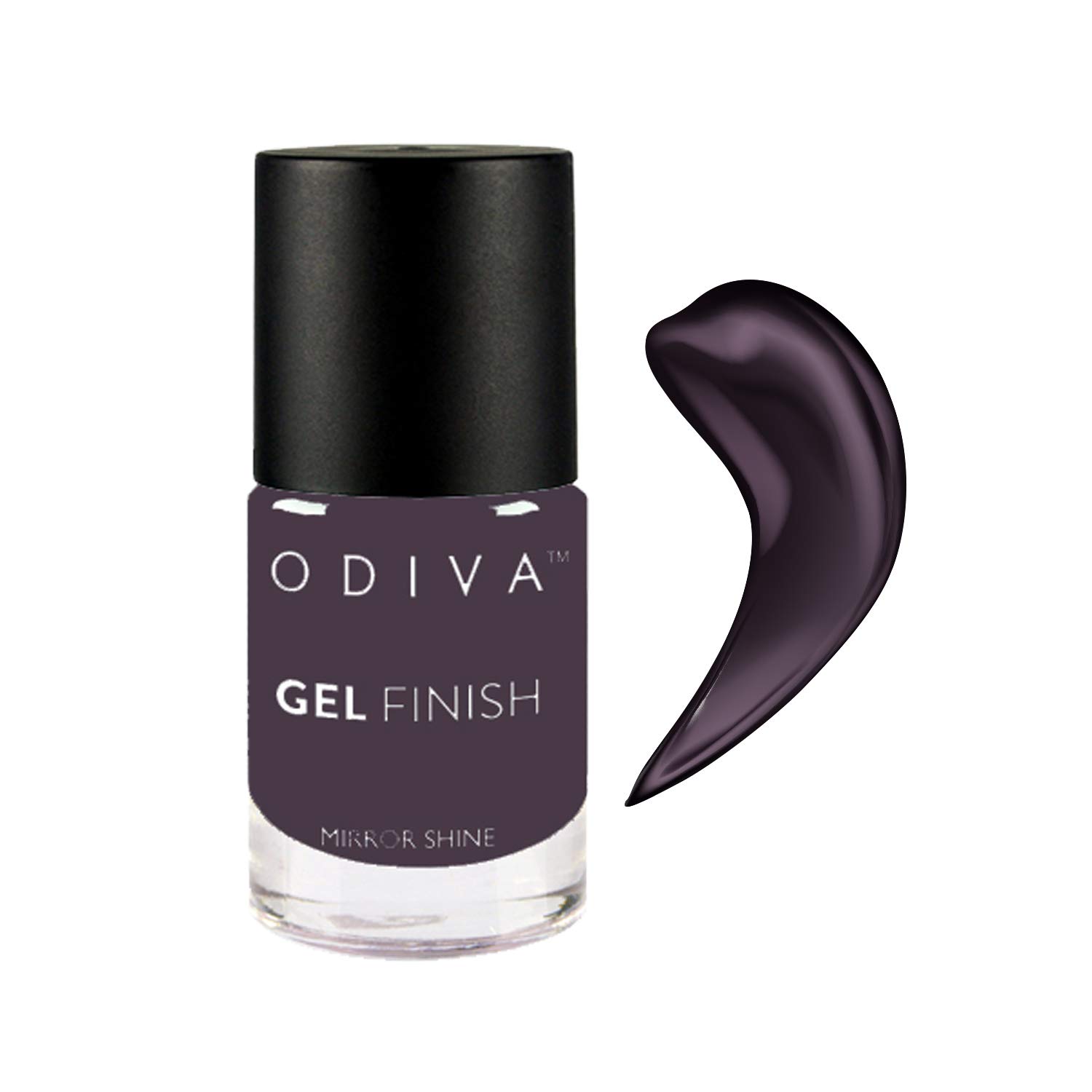 ODIVA Gel Finish Nail Polish, Chemical Free Formula Quick Dry, Glossy Finish and Long Lasting Nail Paint 11 ML (023 Warmed Wine (Purple))-image-20