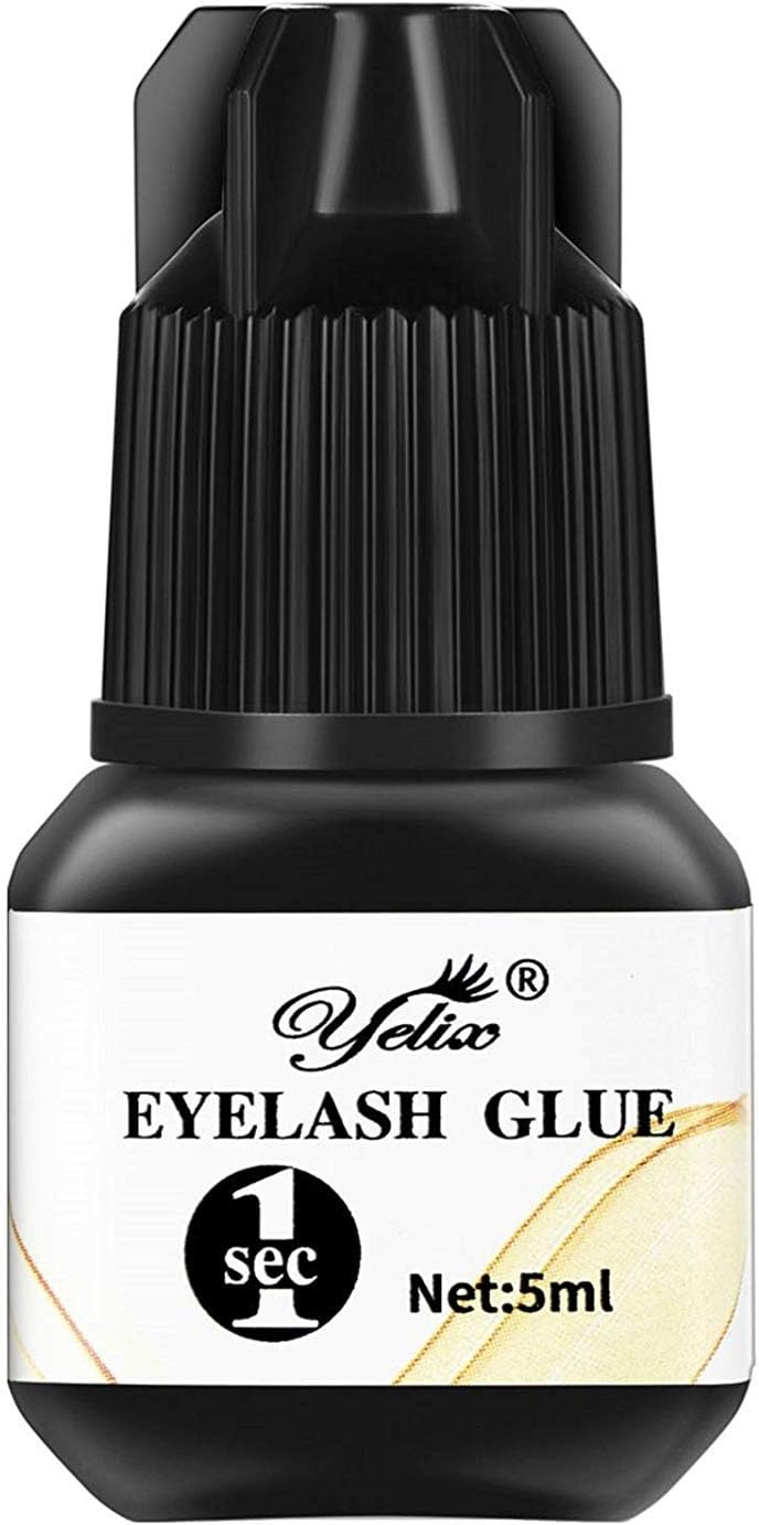 Yelix Professional Glue for Eyelash Extensions- Extra Strong Bonding and Premium Lash Glue Adhesive for Individual Lash (YG-001)