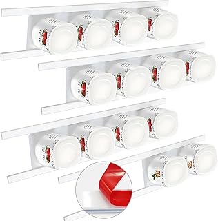 8 Pack Yogurt Organizer for Fridge, Holder With Adhesive Tapes for 3.75 Inch Greek and Vegan Yogurt