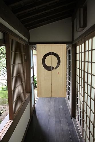 Miniatura 6 de EDOYA Cortina japonesa Noren para puerta (33.5 x 67 pulgadas) (Matcha) con clips para cortina