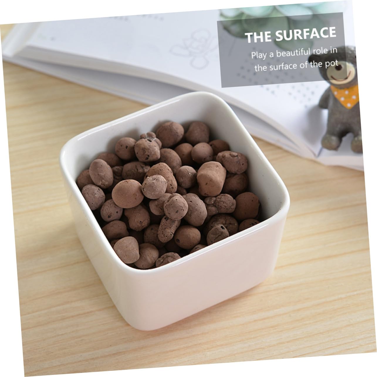 POPETPOP Ceramsite Drenante e Traspirante per Giardinaggio, Ciottoli di Argilla 0,5-1 Cm per Vasi e Piante, Confezione da 1 kg, per Coltivazione Senza Terriccio e Decorazione Giardino