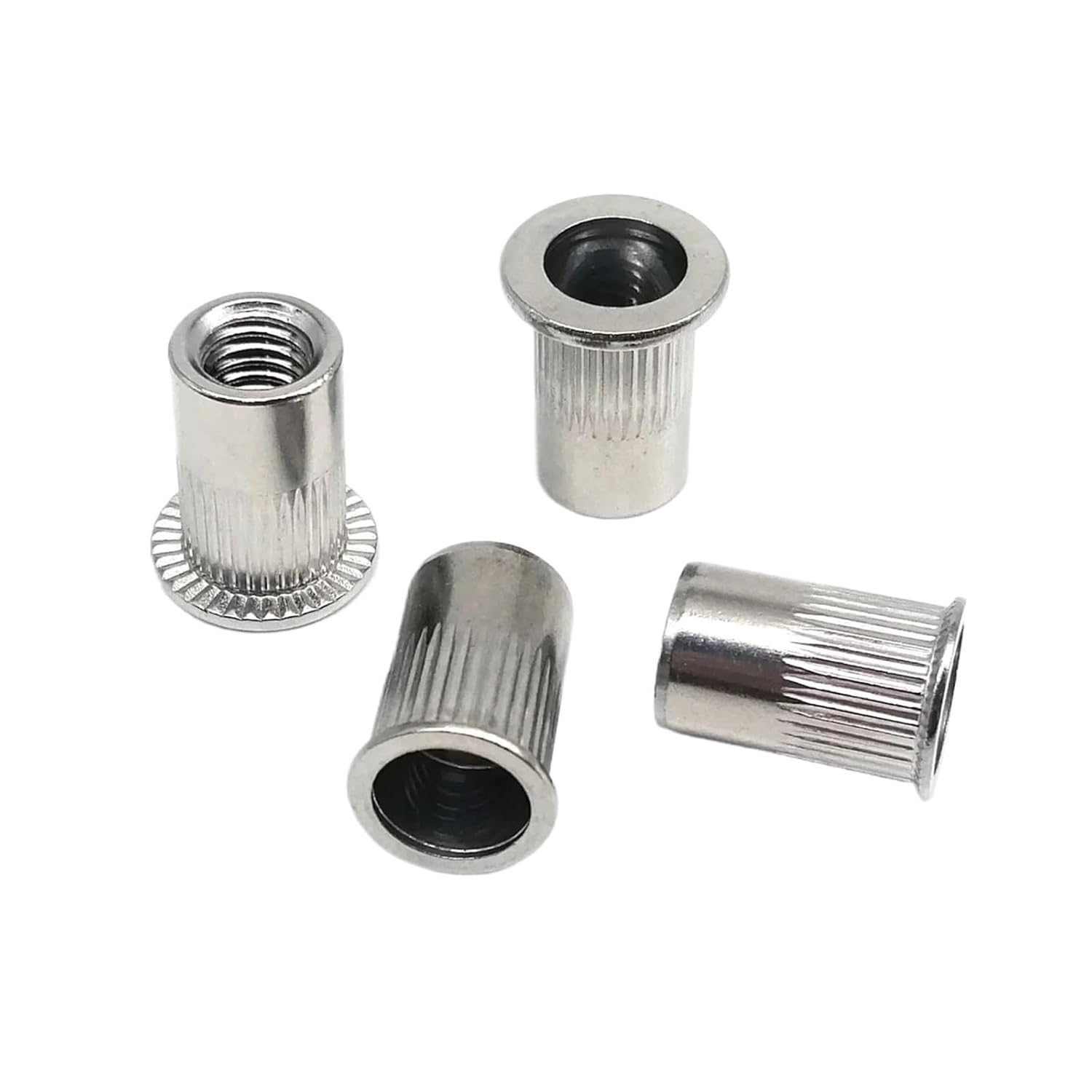 M3-M12 316 A4-80 Stainless Steel Insert Rivet Nut Flat Head Small Countersunk Rivnut Nutsert(Flat Head,20pcs M3)