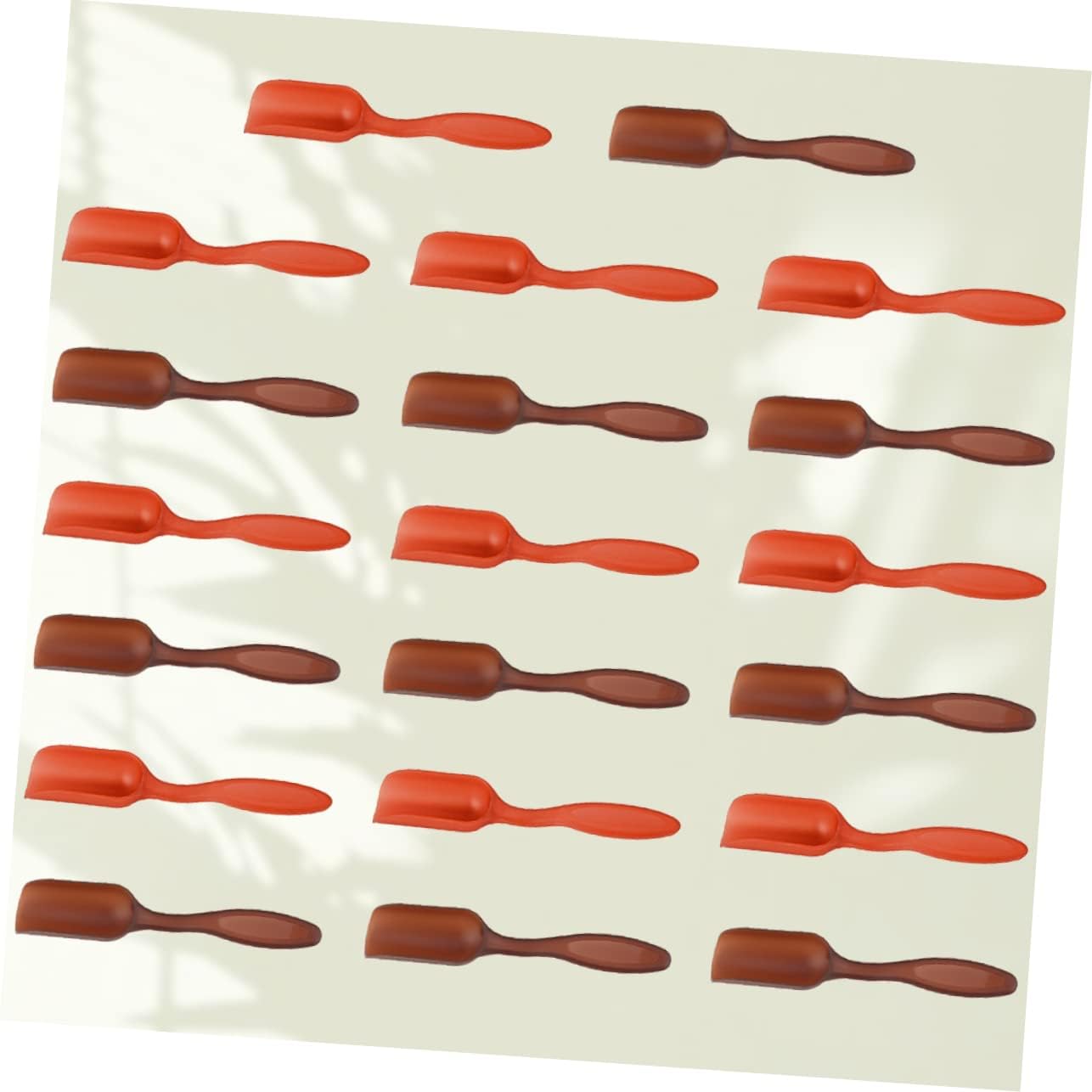 50-Pack Plastic Tea Spoons Lightweight Tea Scoops for Home and Office Use Random Color