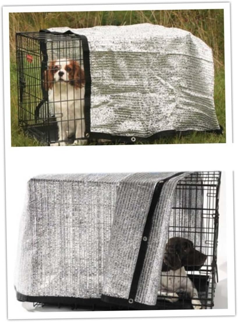 Aluminet Shade Cloth 9.8x13.1ft Mesh Reflective Greenhouse Shading Net UV Resistant Sunblock Shade Cloth for Flowers Plants Patio Garden Silver