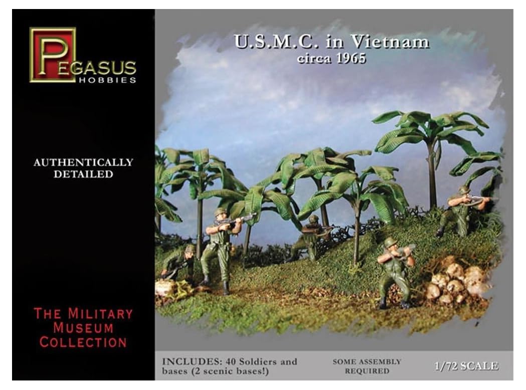 Amazon.com: Pegasus PG7401 – Vietnam War: US Marines 1: 72 Plastic