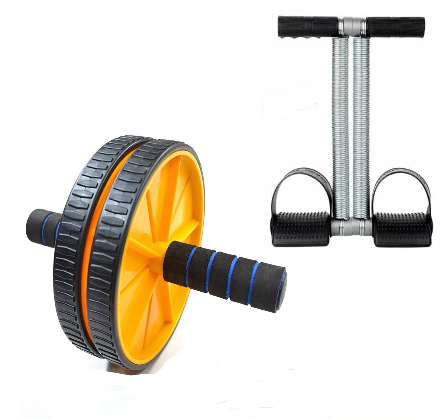 ALN® 5 in 1 Tummy Trimmer with Ab Wheel Roller Combo Core Abdominal Workout Weight Loss Home Gym Equipment Trimmer-Abs Exerciser-Body Toner for Men & Women(Random Color)-image-27