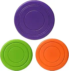 Disco Voador para Cães, Frisbee de Plástico Resistente, Roxo