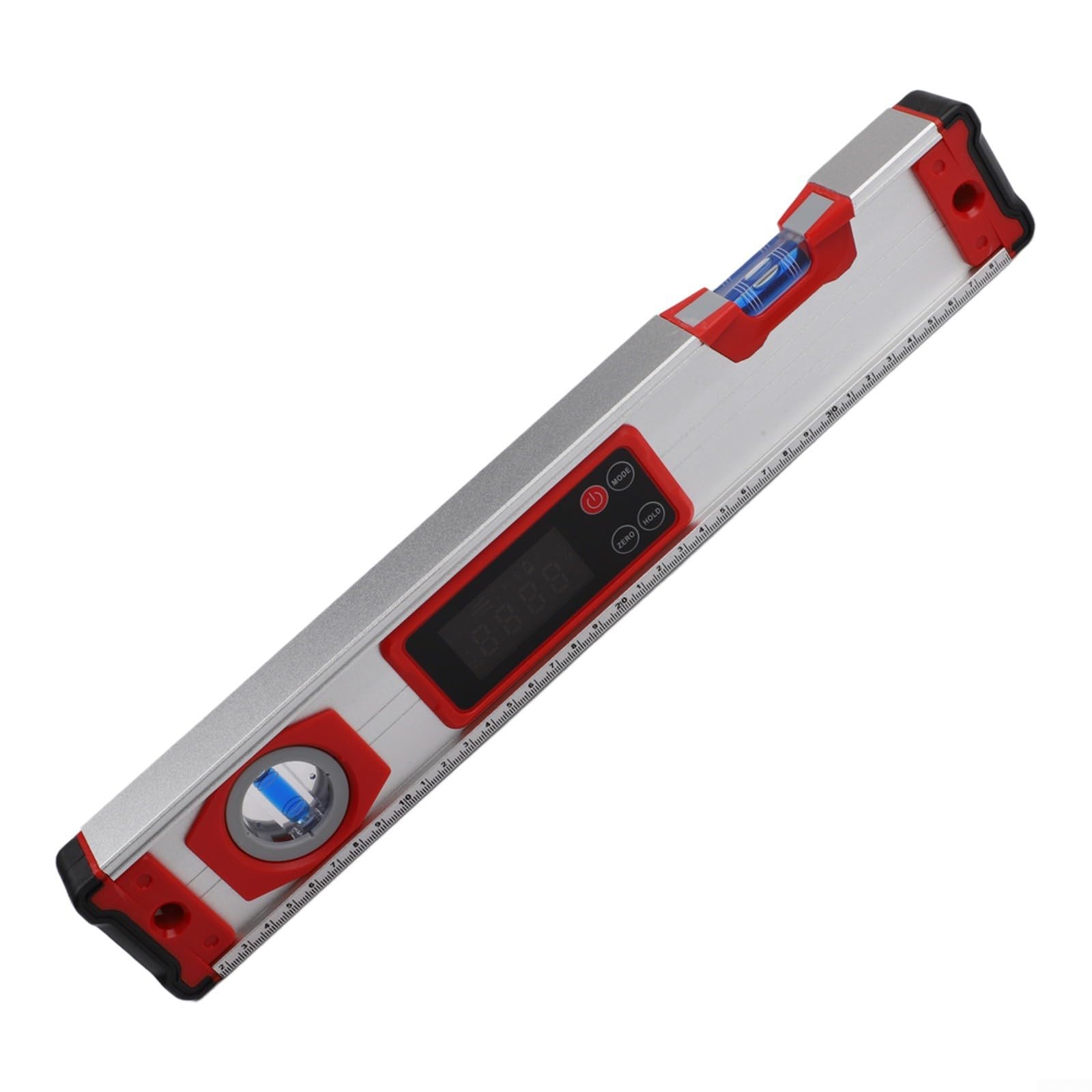 Inclinometro digitale angolare, goniometro elettronico con display LCD retroilluminato, livello in lega di alluminio, indicatore di inclinazione con reset (400 mm)