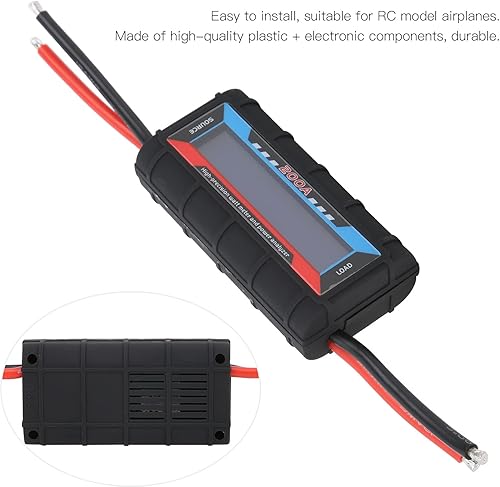 Miniatura 3 de Medidor de vatios Rc de 200 A, analizador de potencia, analizador de batería digital, monitor de medidor de potencia con pantalla LCD digital para