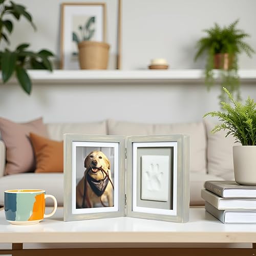 Miniatura 38 de Fotografía de recuerdo Pearhead con la huella de tu perro o gato , Espresso