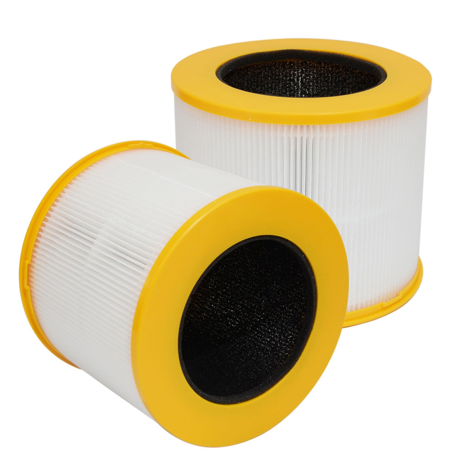 PUREBURG Replacement Filter Compatible with Dirt Devil Desktop Air Purifier WD10100V, Filter Part AD46000V 2-Pack H13 True HEPA Activated Carbon 3-