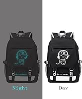 Vista 4 de Asge La escuela de los adolescentes grandes mochilas impermeables de nylon de la impresión del fútbol para los niños y niñas de 8-15 años