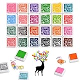 ✿【Estimular la creatividad】: nuestras almohadillas de tinta para álbumes de recortes son adecuadas para que las usen personas de diferentes edades, tanto niños como adultos pueden usar estas almohadillas para crear sus propios trabajos, y las almohadillas ayudarán a mejorar su capacidad práctica, creatividad, imaginación y precisión. capacidad de operación en el proceso de bricolaje