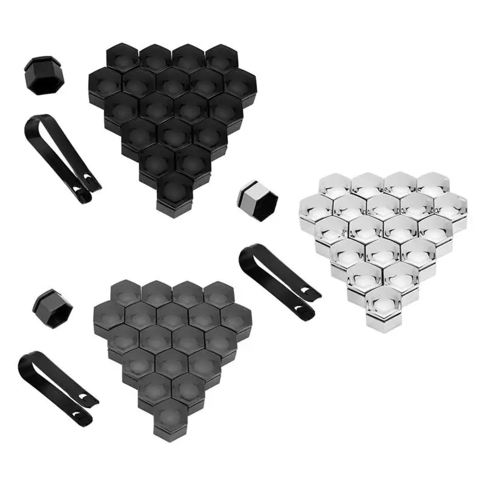 For Je=ep Grand Cherokee Compass 2011-2017,20Pcs Universal 17mm/19mm/21mm Car Wheel Nut Covers Bolt Caps