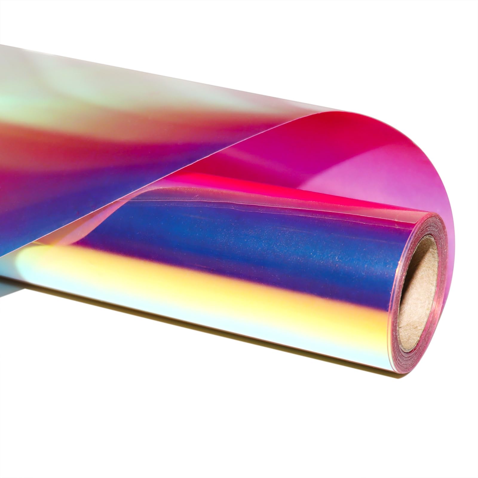 Holographic Vinyl Heat Transfer Vinyl Holographic HTV Vinyl Rolls 10inch x 6feet Iron On Vinyl for T-Shirts DIY Design, Silhouette Cameo & Heat Press Machine