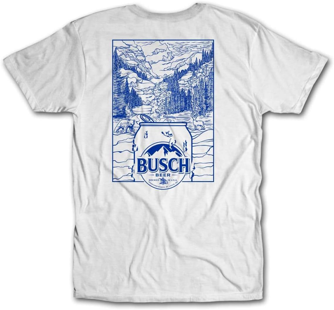 Busch Outdoor Fresh from The Mountain Stream Beer Unisex Graphic T-Shirt