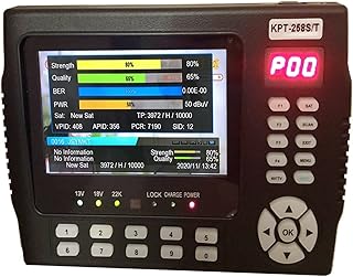 Satellite Finder Signal Meter DVB-S2 DVB-T/T2 DVB-C Combo Digital Satellite Meter Finder H.265 Vs Kpt716ts Ws-6933 ST-5150 KPT-258ST S/T for Adjusting Sat Dish