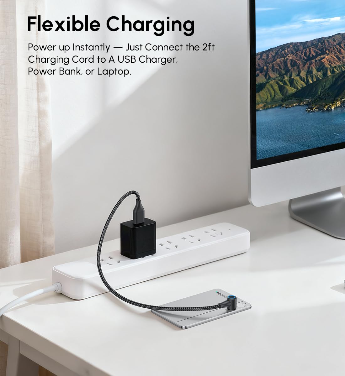 Cavo di ricambio per registratore vocale RECOLX AI, cavo di ricarica magnetico e adattatore USB a USB-C OTG, cavo di ricarica rapida da 0,6 m, kit di accessori di ricambio di backup