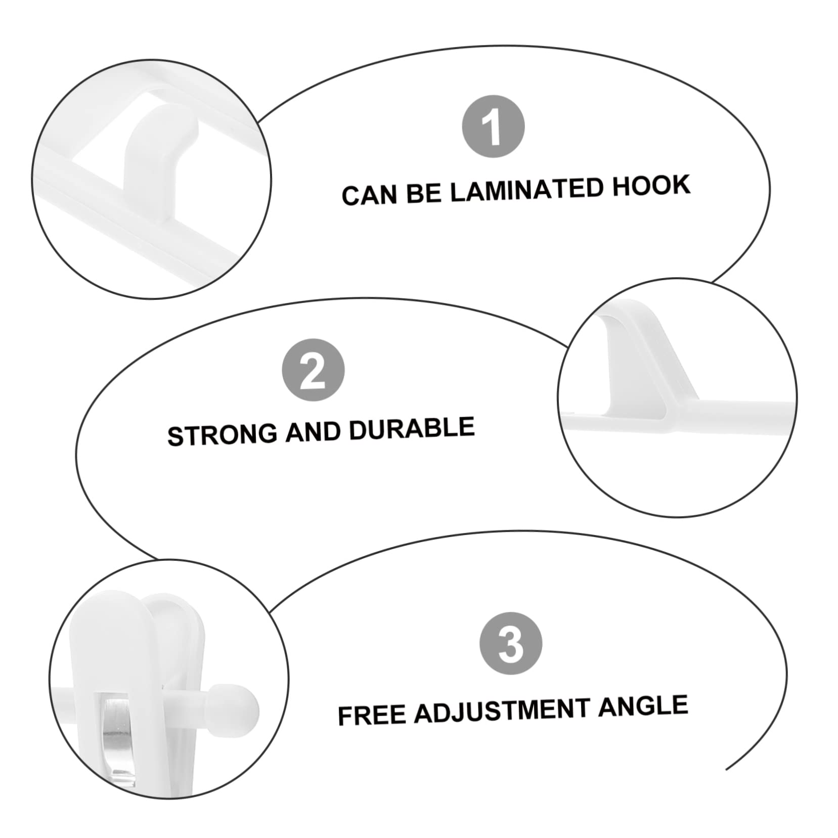 Cabilock 10pcs Adjustable Slip Pants Storage Hanger for Home Use Non Deforming Laundry Clips for Bathroom Bedroom Wardrobe Drying