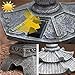 Vintage Solar Pagoda Lantern Garden Statue Japanese Zen Lantern Decor with Solar LED Light for Garden Landscape Balcony Patio Porch Yard Ornament