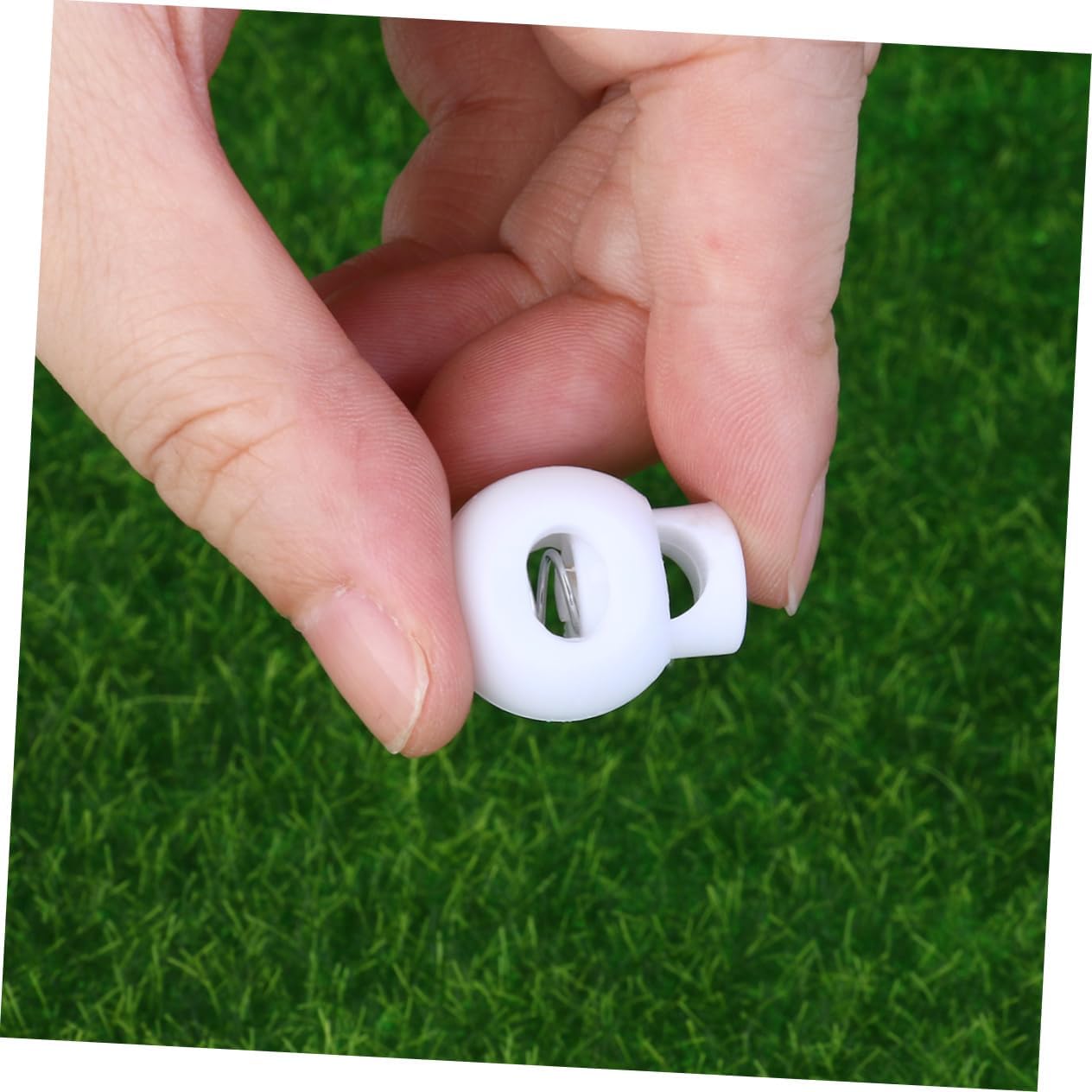 STOBOK 75pcs Plastic Round Spring Cord Locks Toggle Stopper Cord Locks Stops for Lanyard Backpack Random