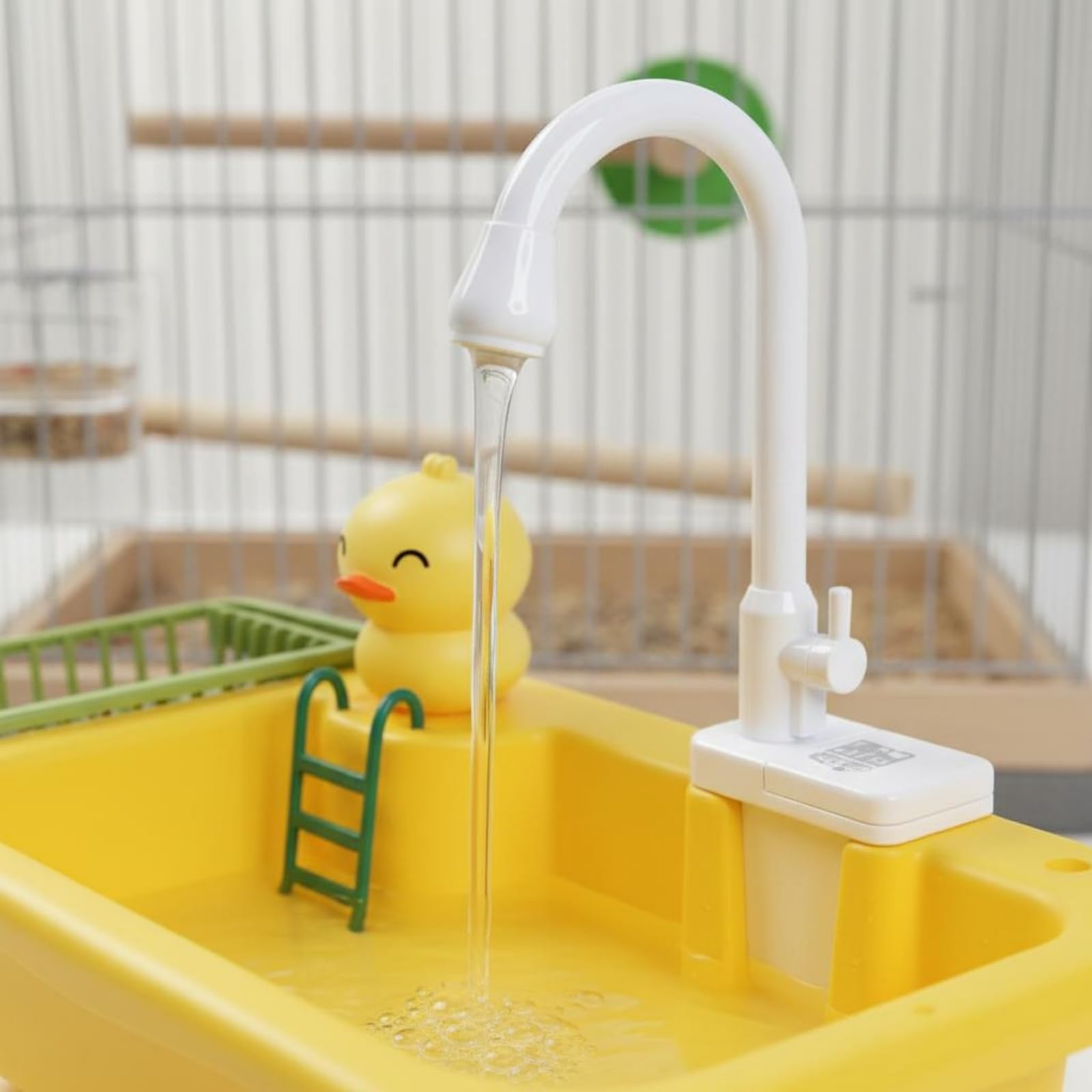 Vogel-Duschbox ungiftiges Material Papageienwanne platzsparend Pumpenbadewanne