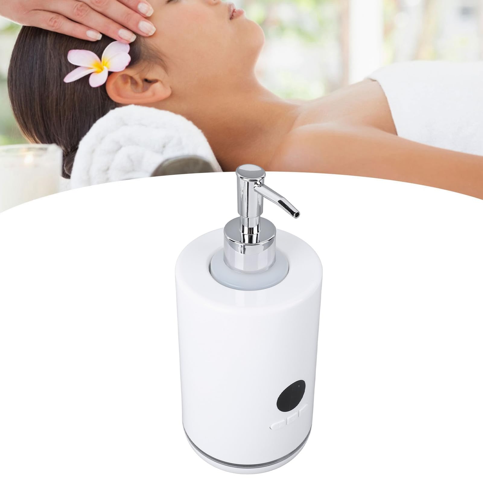 Gleitgel-Wärmer, Massageöl-Heizung, Professionelle 360-Grad-Heizung, Schnelles Aufheizen mit 2 Flaschen, LED-Touchscreen für Schönheitssalon (EU-Stecker 100-240 V)