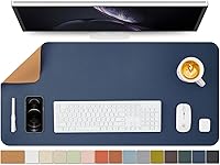 Vista 8 de Tapete de escritorio de corcho, tapete de escritorio pequeño de doble cara para oficina y hogar, organización de escritorio y accesorios, ideal