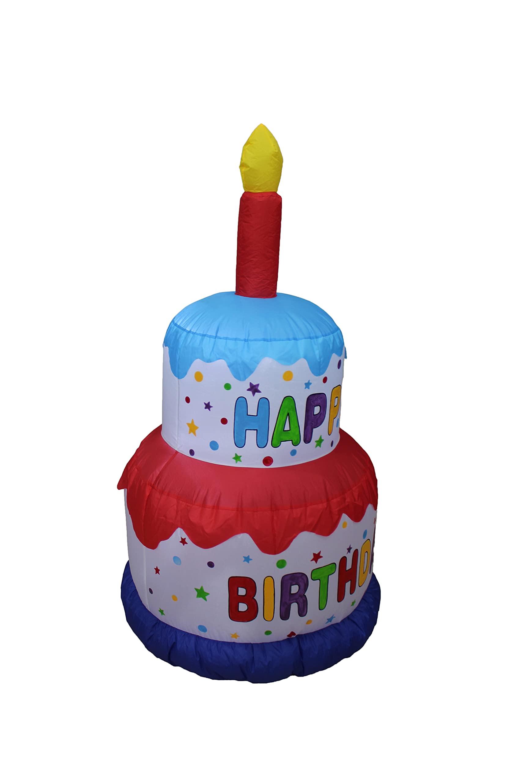 Inflatable Birthday Cake Topper Barney: Inflatable Birthday Cake Vector ...