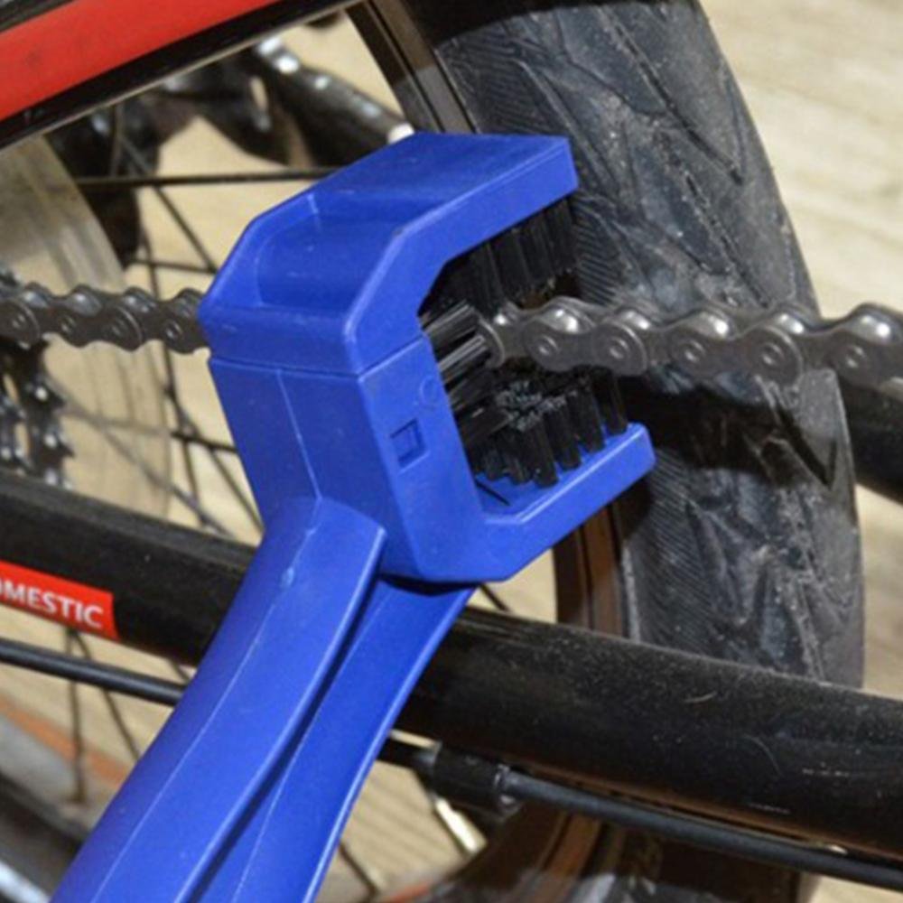 Set 2 Spazzole Pulizia Catena Moto/Bici - Blu E Rosso, Nylon - Foto 6