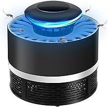 Moniss Lâmpada mata-mosquitos para uso doméstico Lâmpada armadilha para mosquitos de inalação Elétrica Inseto moscas Zapper Lâmpada armadilha LED Ventilador de sucção forte Alimentado por USB