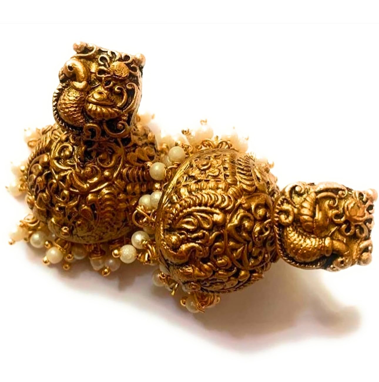 Sanaas Terracotta Jewellery Handmade Terracotta Jhumkhas For Women (B09RHBMCR4) Amazon Price History, Amazon Price Tracker