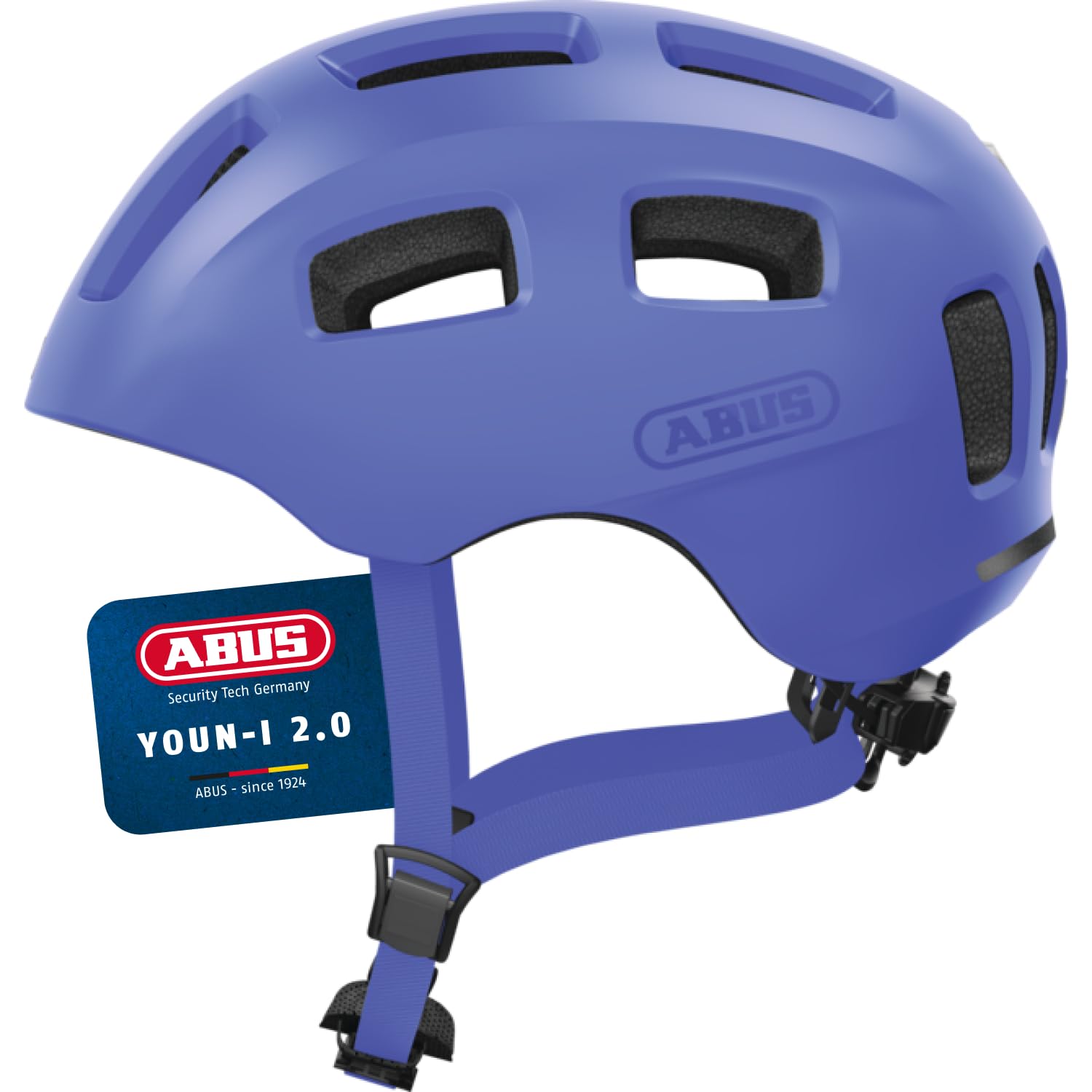 ABUS Fahrradhelm Youn-I 2.0 - mit Licht für Kinder, Jugendliche und junge Erwachsene - für Mädels und Jungs