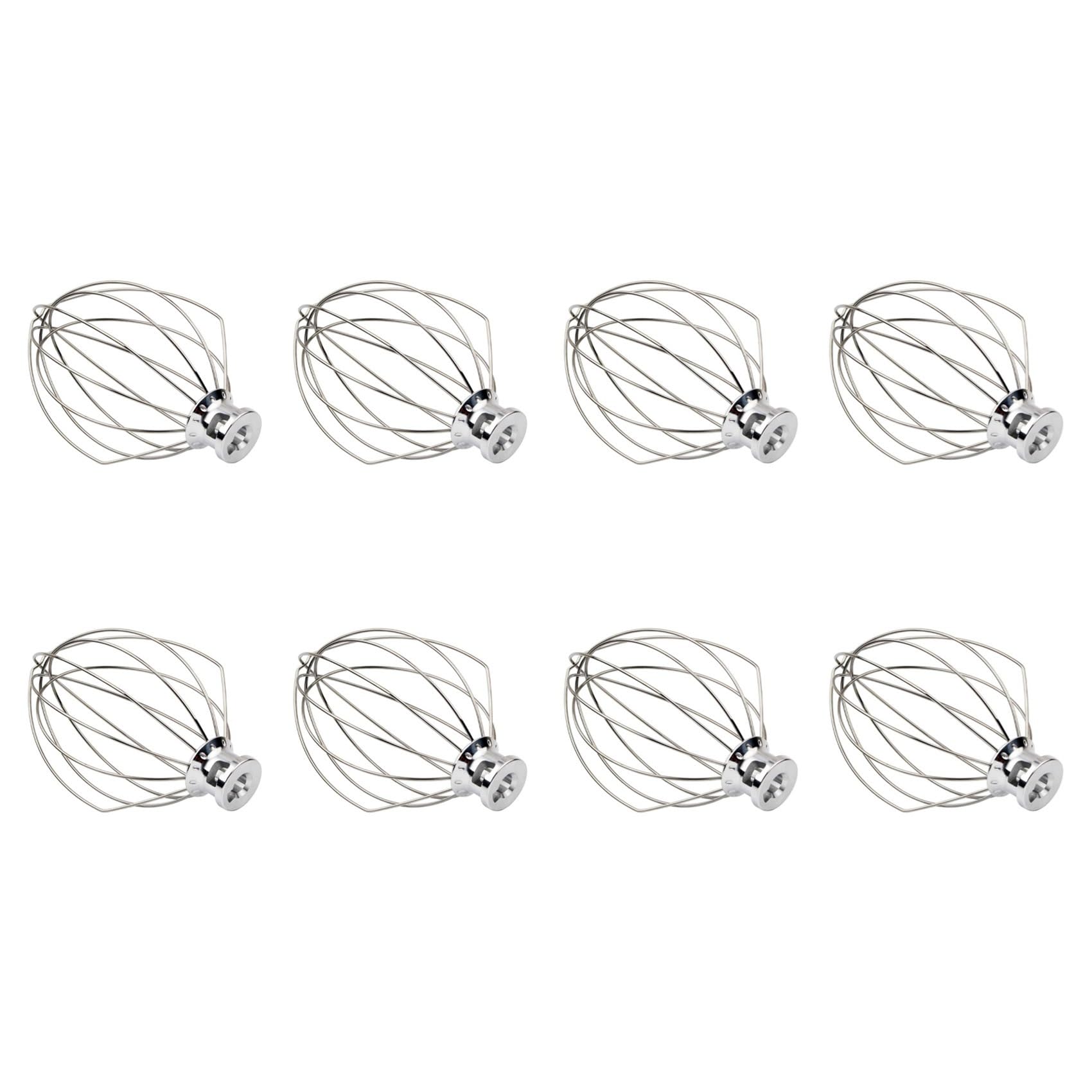 Hndhbfgrt 8X K5AWW Wire Whip Steel Wire Whisk Stainless Steel Egg Beater Mixer Mixing Head 5QT for American
