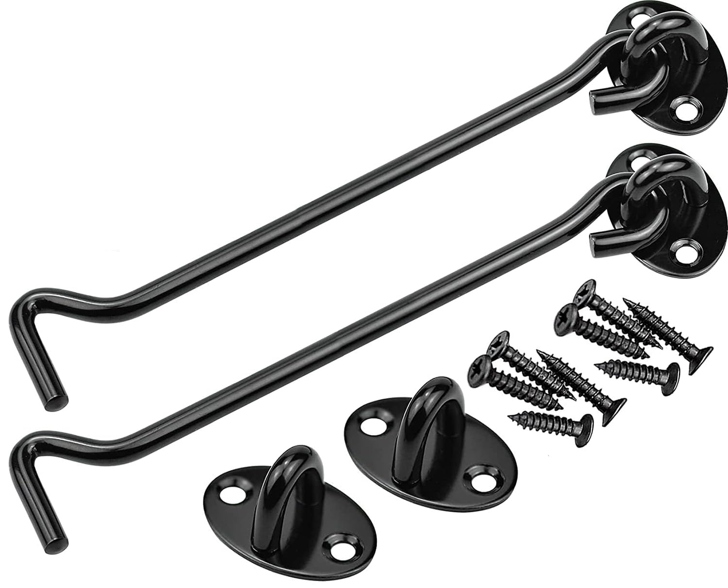 Litensh 2PCS Stainless Steel Door Hook and Eye Latch