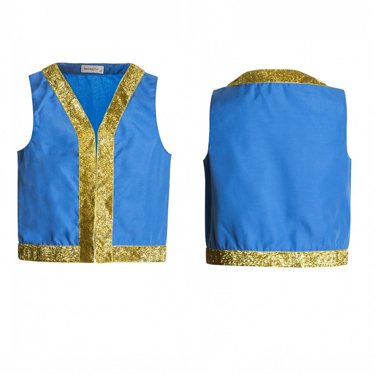 Ruikajia Mushroom vest Genie Vest Costume Kids Bros Mushroom Red Green vest Toad costume