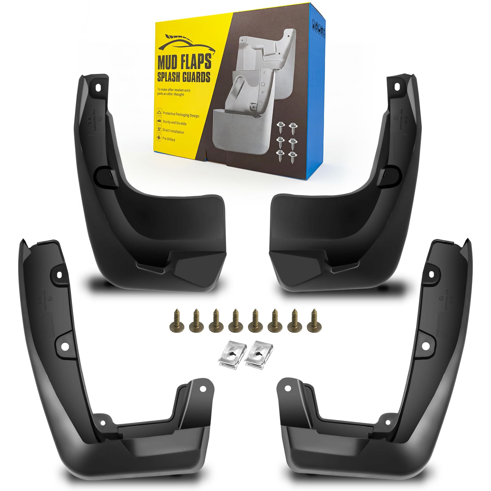 Mud Flaps Fit for 2017 2018 2019 2020 2021 2022 Ho-nda CR-V 4-Door Sport Utility l4 1.5L/ 2.4L, Dedicated Mudguard for Four Seasons Protection, Front and Rear