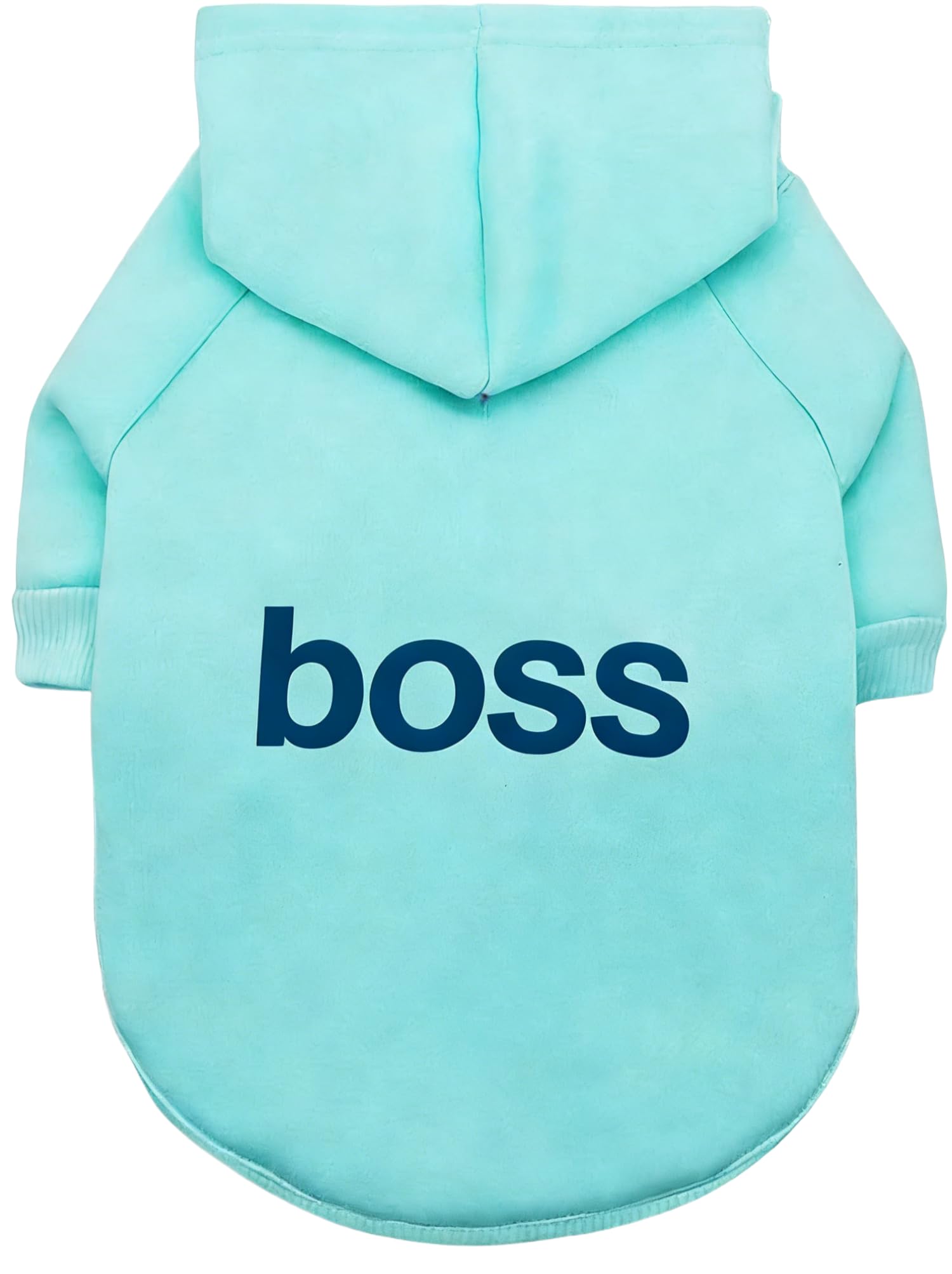LtuzPet Dog Hoodie “Boss” Printing Dog Sweater Soft Fleece Pet Clothes Warm Dog Jacket Coat
