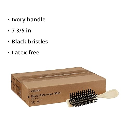 Miniatura 3 de McKesson Cepillo de pelo adulto sin látex - Caja de 12 - Modelo 16-hb01
