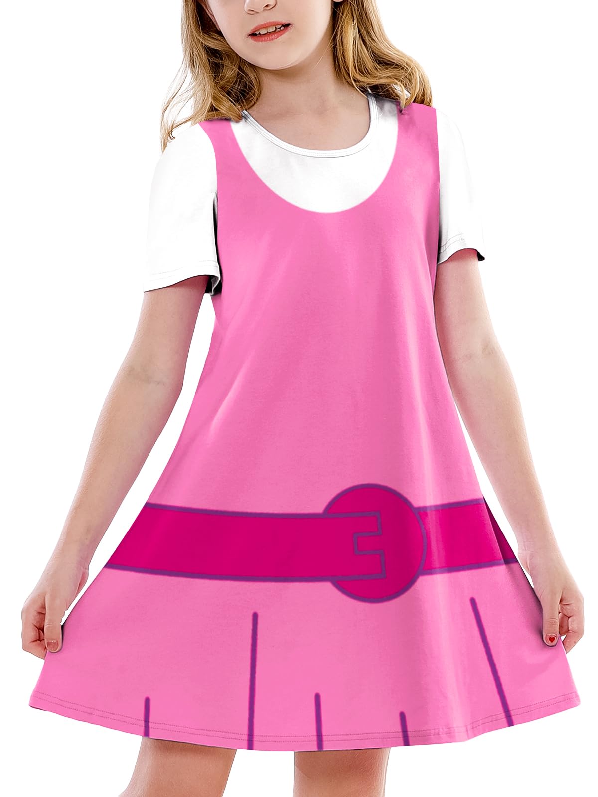 Deerose Kids Halloween Clothing Set Funny Party Outfits Cartoon Tshirt Dress 3-14 Years