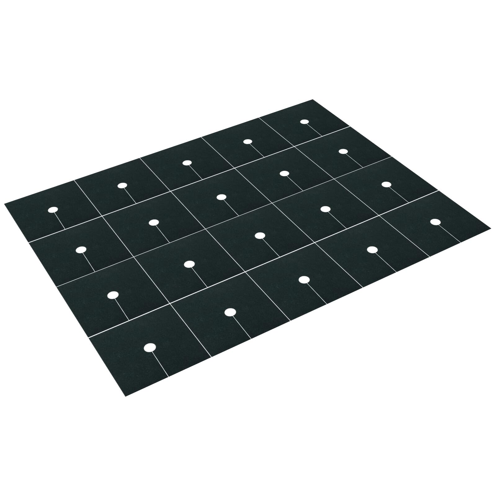 Tessuto Protezione Radici Piante Quadrato 20 Pezzi Non Tessuto Verde | Copertura Traspirante, Soppressione Erbacce e Blocco Luce, per Giardino e Landscaping