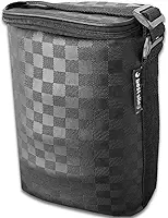 Bolsa Térmica Para Bebidas Suporta 4kg Wine Bag Porta 2 Garrafas e Taças de Vinho Com Alça de Ombro