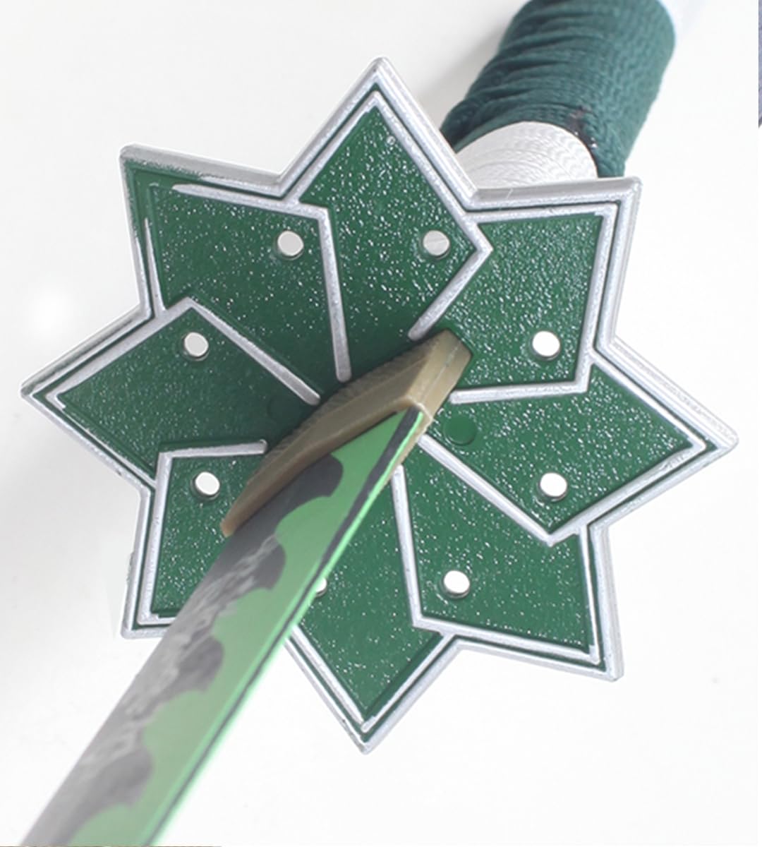 Katana Demon Slayer Sabre Sanemi Shinazugawa Lame en Bois Epee Kimetsu No Yaiba Cosplay