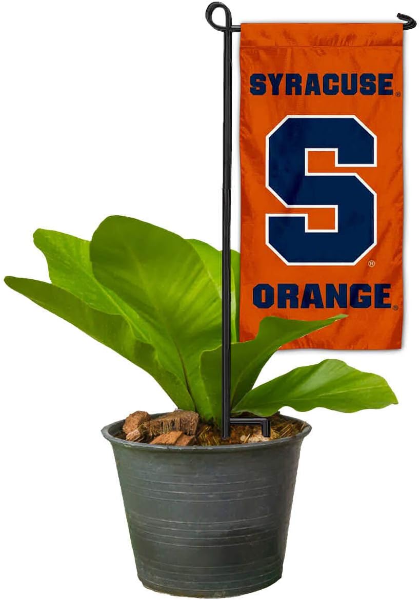 College Flags & Banners Co. Syracuse Orange Mini Garden and Flower Pot Flag Topper