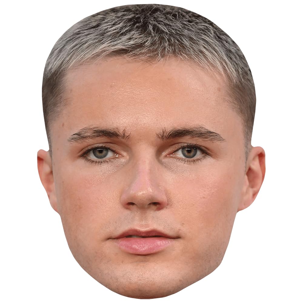 HRVY (Short Hair) Celebrity Mask, Flat Card Face, Fancy Dress Mask