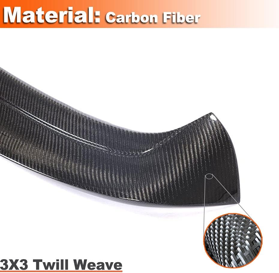 Carbon Fiber Car Trunk Spoiler Fits for Volkswagen VW Golf 5 V MK5 GTI & R32 Hatchback 2005-2009 Auto Rear Boot Lid Highkick Spoiler Wing Lip (Carbon Fiber)