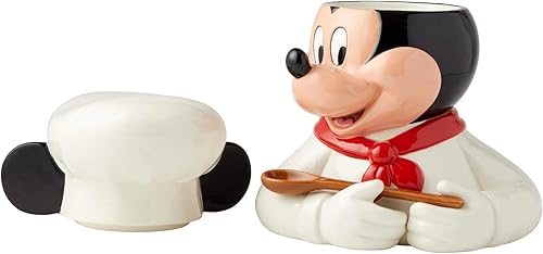 Miniatura 4 de Enesco 6003743 Disney Ceramics Chef Mickey Mouse - Tarro para galletas, 11 pulgadas