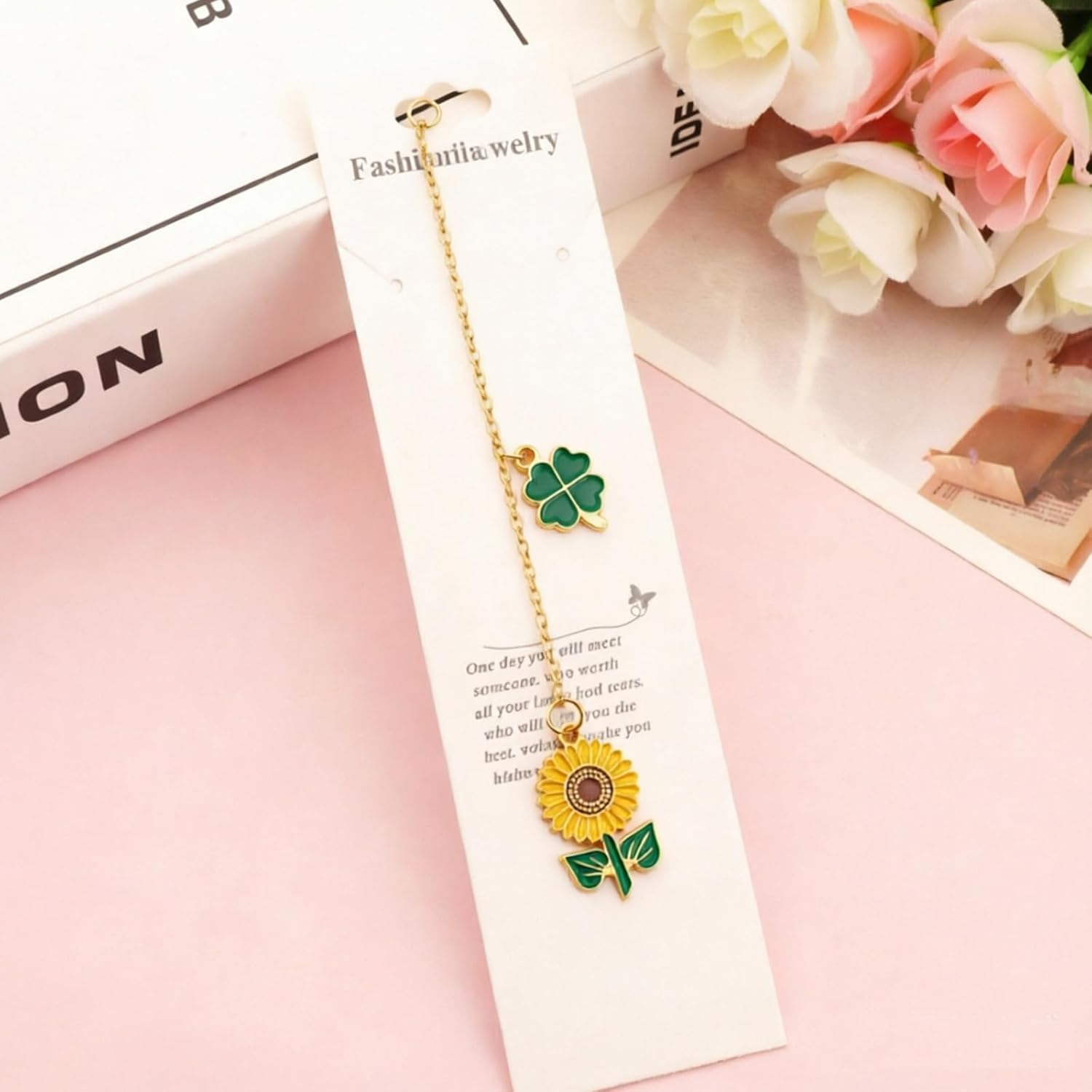 250Pcs DIY Metal Bookmark Making Kit, Custom Bookmark Set with Book Charms