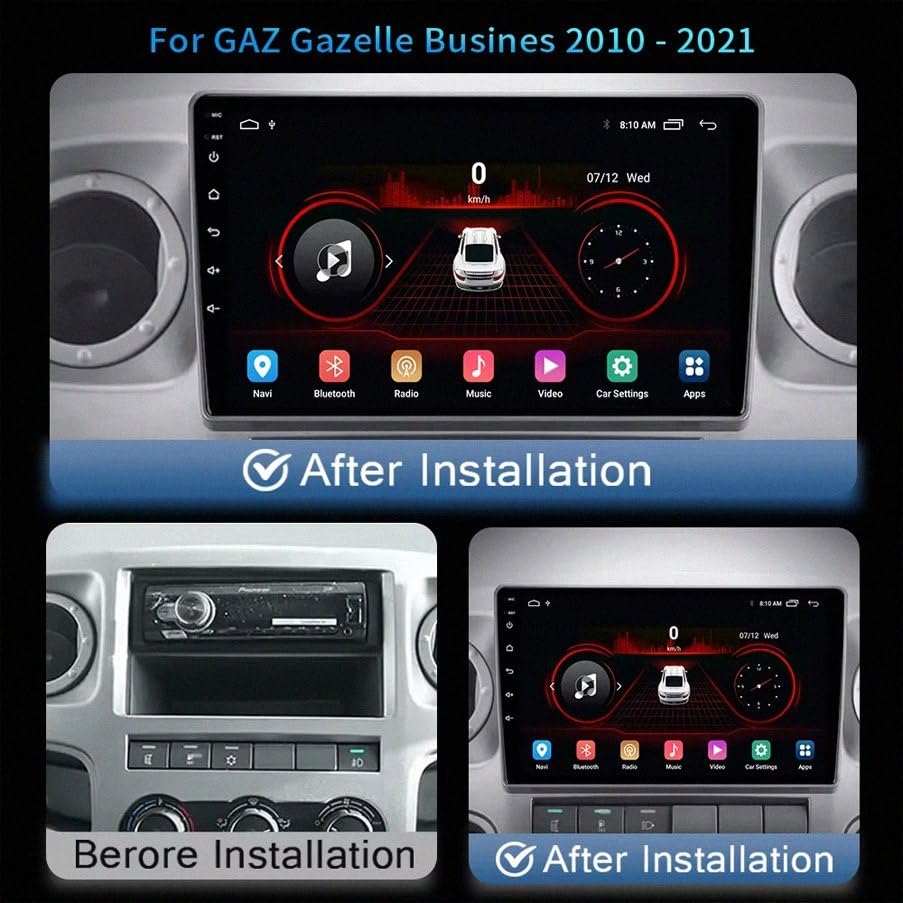 Traceur GPS Voiture Luxe GAZ Gazelle Console Android Haute Performance